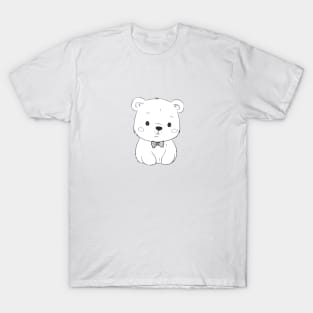 Сute bea & bow tie T-Shirt